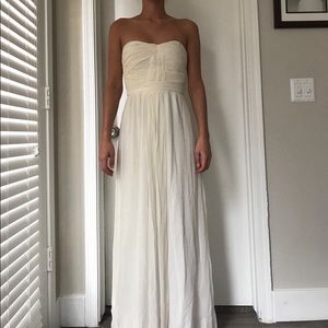 Simple Prom/Bridesmaid Dress - White